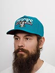 Бейсболка MITCHELL NESS арт. HP8401-ADUTEAL Anaheim Ducks NHL (бирюзовый)